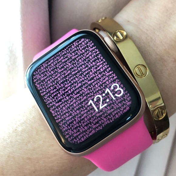 hot pink apple watch